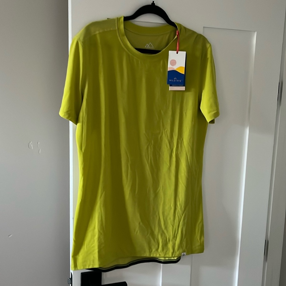 Wild Rye Women’s Short Sleeve Lime Green Active Top